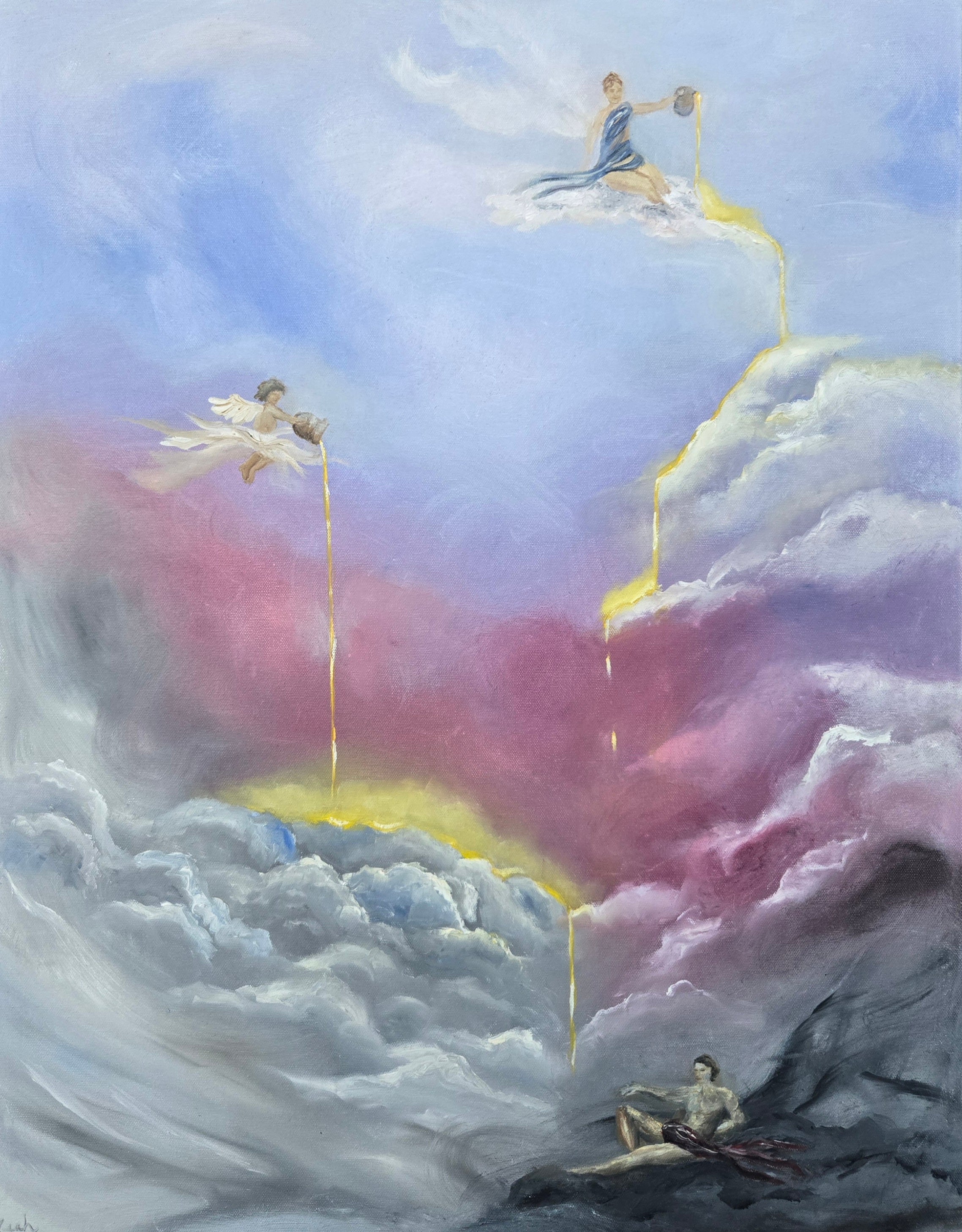 Divine Intervention Original Oil Painting on Canvas