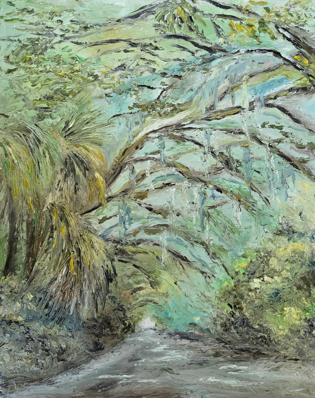 Moss in the Mist Original Oil Painting