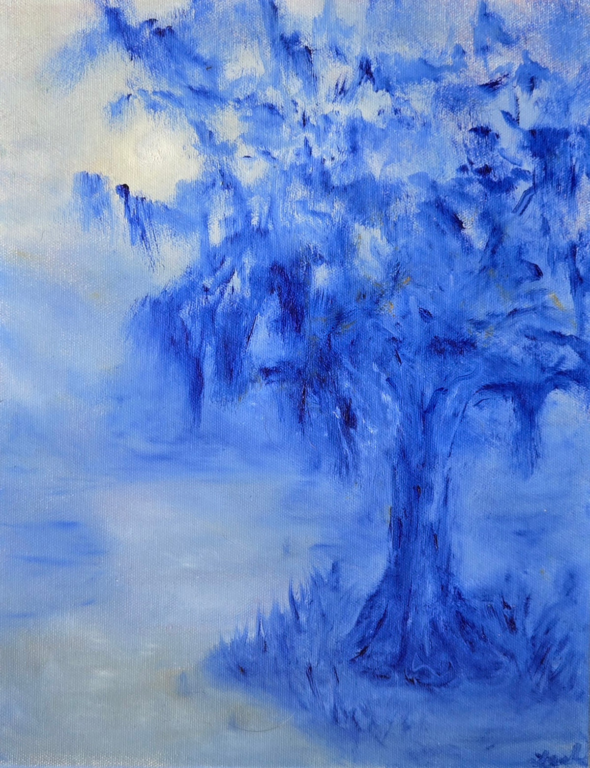 Blue Shadows Original Oil Painting