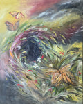 A Butterfly's Journey Original Oil Painting