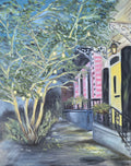 Crescent Ciy Glow Original Oil Painting